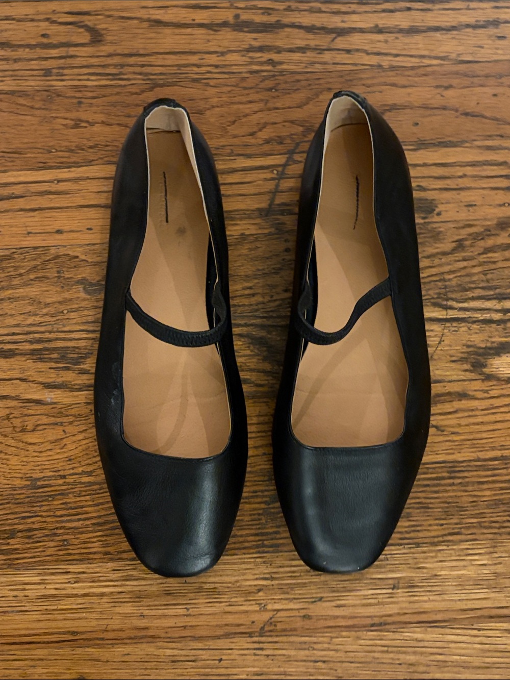 Madewell Leather Mary Jane Flats